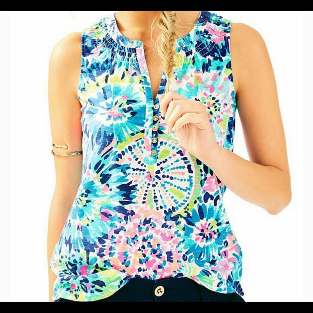 Lilly Pulitzer Dive In Essie Top